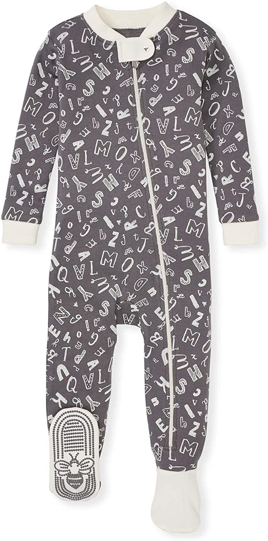 Burt'S Bees Baby Baby Boys' Sleeper Pajamas, Zip-Front Non-Slip Footie Pjs, Organic Cotton Apparel & Accessories > Clothing > Sleepwear & Loungewear > Pajamas Kylie Max   