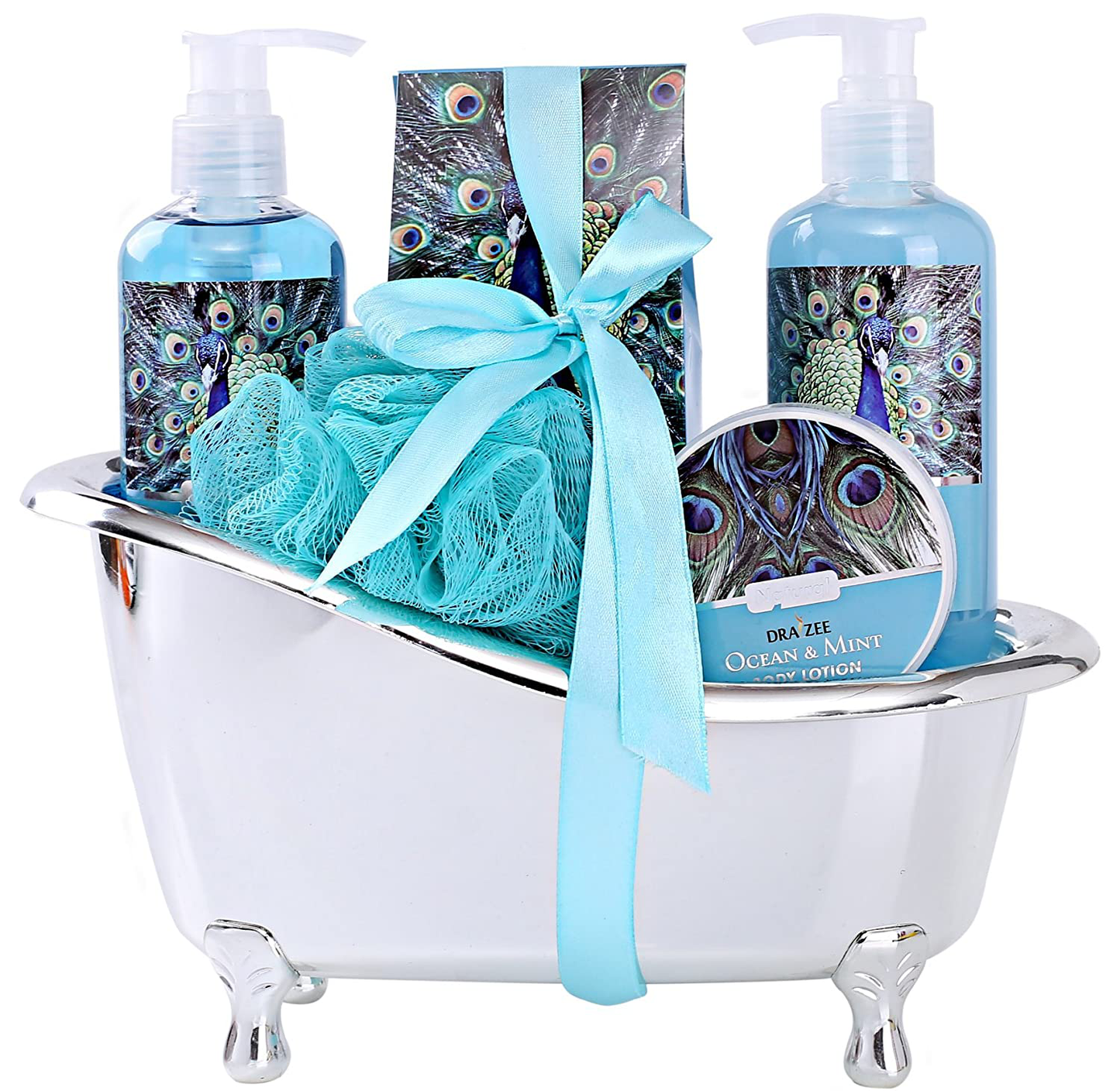 Spa Basket for Women w/Refreshing “Seductive Vanilla” Fragrance by Draizee- #1 Best Gift for Valentine – Luxury Bath & Body Set Includes 100% Natural Cream’s Lotion’s & Much More! Arts & Entertainment > Party & Celebration > Gift Giving Draizee Refreshing Ocean Mint  