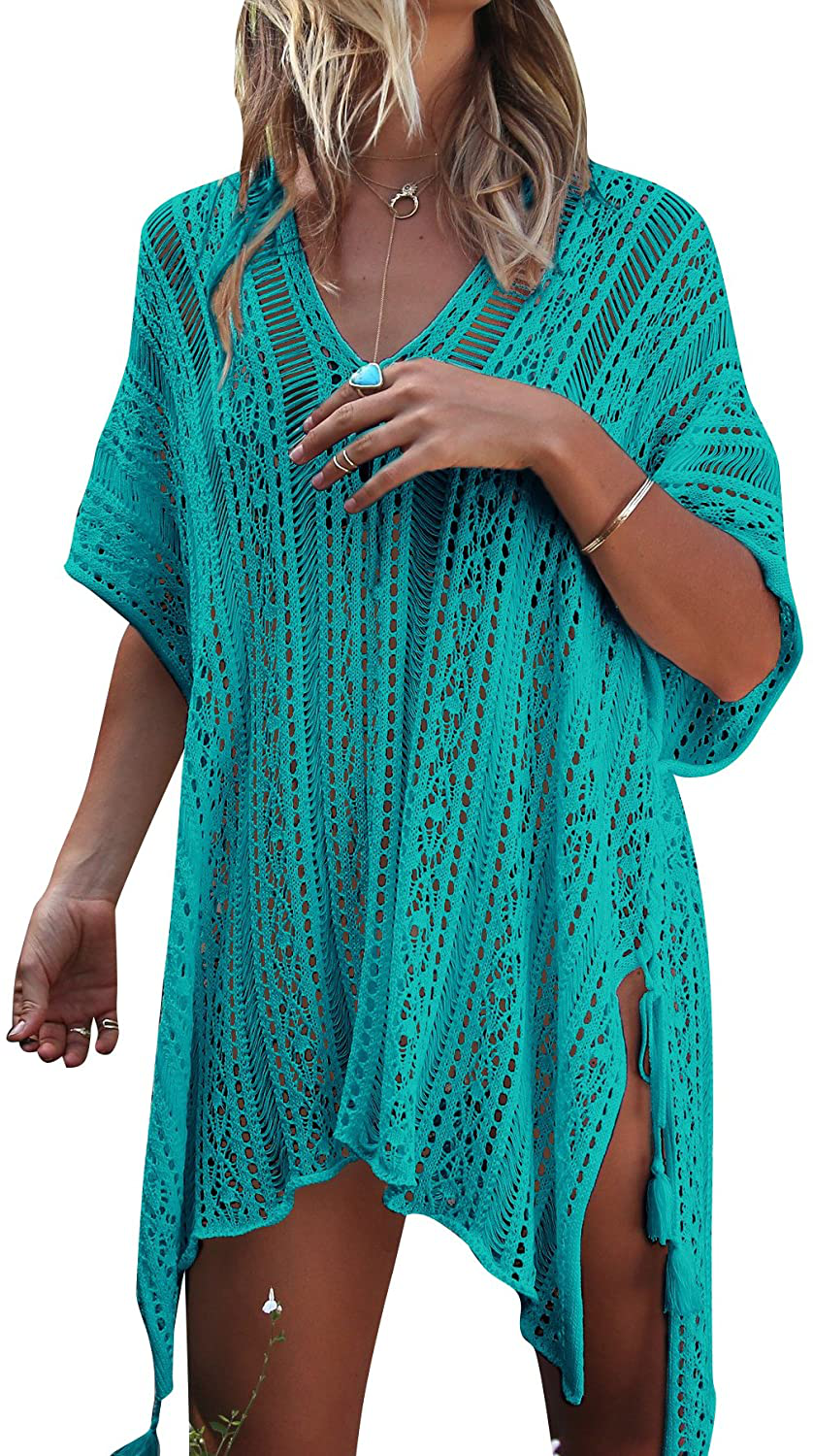 Jeasona Women’S Bathing Suit Cover up for Beach Pool Swimwear Crochet Dress Apparel & Accessories > Clothing > Swimwear Kylie Max   