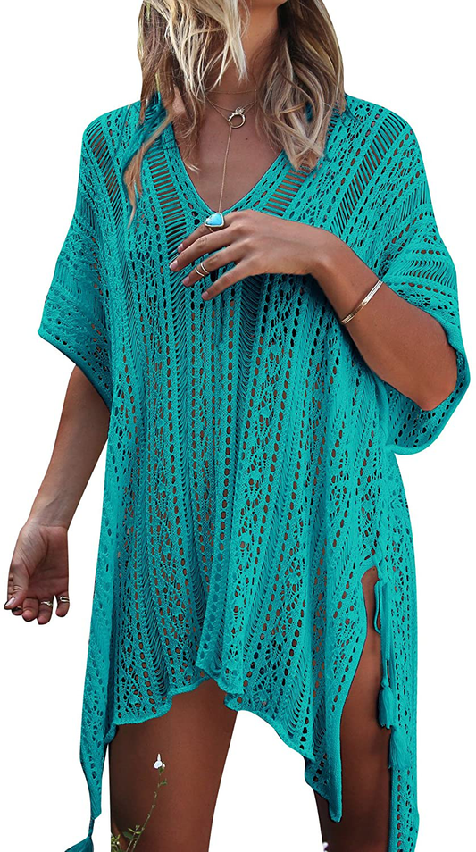 Jeasona Women’S Bathing Suit Cover up for Beach Pool Swimwear Crochet Dress Apparel & Accessories > Clothing > Swimwear Kylie Max   
