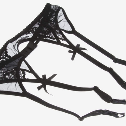 Women Push up Bras Set Lace Lingerie Bra Panties Garter Stocking 4Pcs/Lot Apparel & Accessories > Clothing > Underwear & Socks > Lingerie Varsbaby   