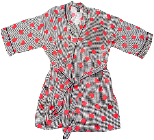 Silk Kimono Robe Apparel & Accessories > Clothing > Sleepwear & Loungewear > Robes INTIMO Ivory Small 