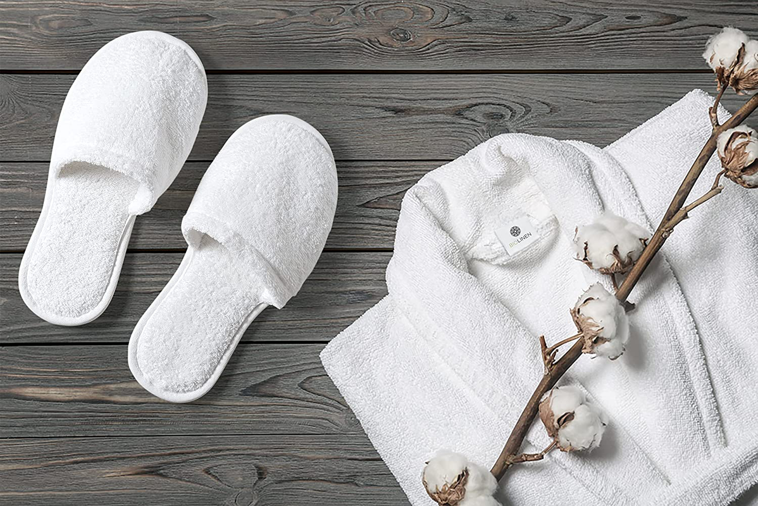Luxury Cotton Terry Shawl Bathrobe Collar Robe with Slippers Bathrobe for Men & Women 100% Combed Terry Unisex Spa Robe - Premium Quality Bathrobe Apparel & Accessories > Clothing > Sleepwear & Loungewear > Robes Kylie Max   