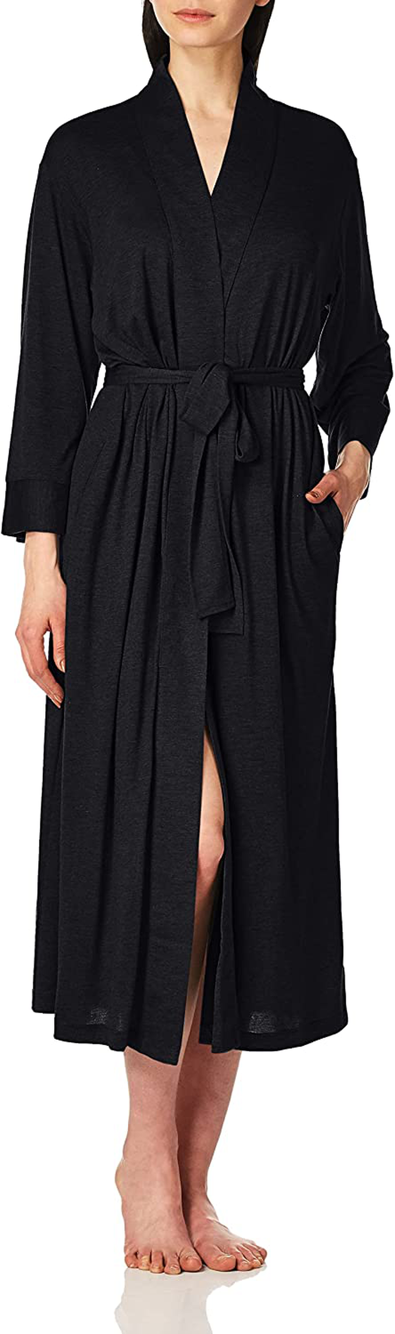 N Natori Women'S Congo Robe Apparel & Accessories > Clothing > Sleepwear & Loungewear > Robes N Natori Black Medium 