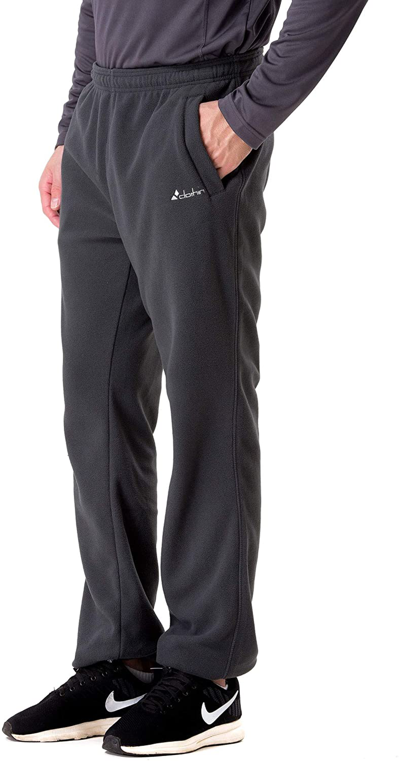 clothin Men/Women Polar Fleece Thermal Sweatpants Apparel & Accessories > Clothing > Activewear clothin Elastic-cuff Men Grey XX-Large 