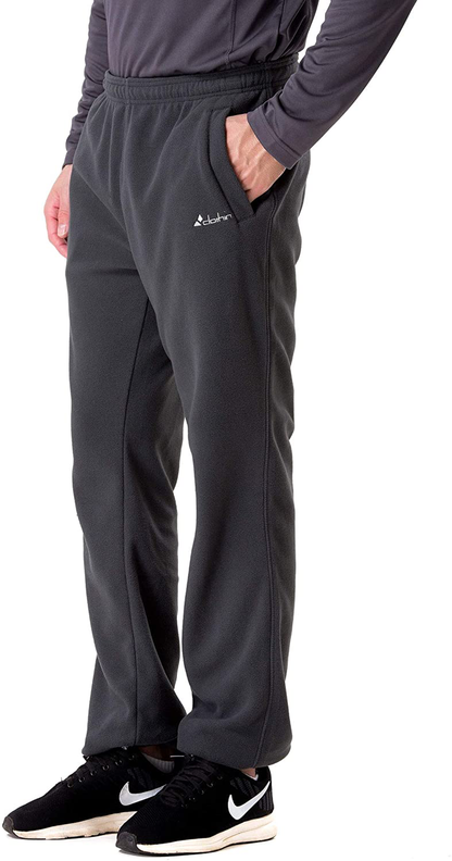clothin Men/Women Polar Fleece Thermal Sweatpants Apparel & Accessories > Clothing > Activewear clothin Elastic-cuff Men Grey XX-Large 
