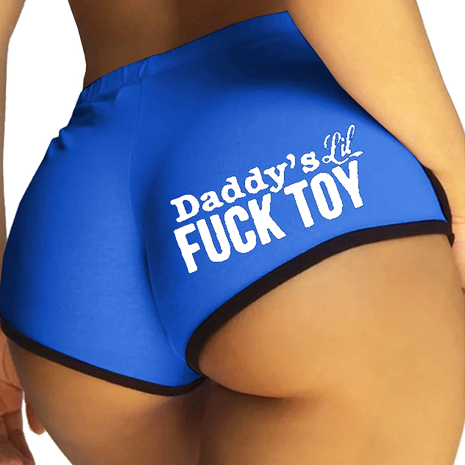Women Regular & plus Size Yoga Booty Shorts Sexy Printed Sports Hot Pants Briefs Apparel & Accessories > Clothing > Underwear & Socks > Underwear JOINFUN Style-1-blue 4X-Large 
