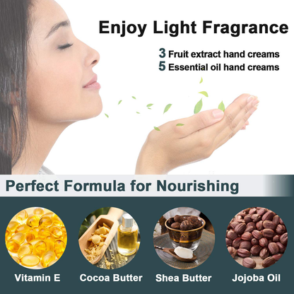 Hand Cream Gift Set 10 Packs w/Foot Cream & Lip Balm Moisturizing Hand Lotion w/Shea Butter for Dry Cracked Hands Skin,Unique Christmas Stocking Stuffers Gift for Women Wife Mom Her Grandma Arts & Entertainment > Party & Celebration > Gift Giving FULLLIGHT TECH   