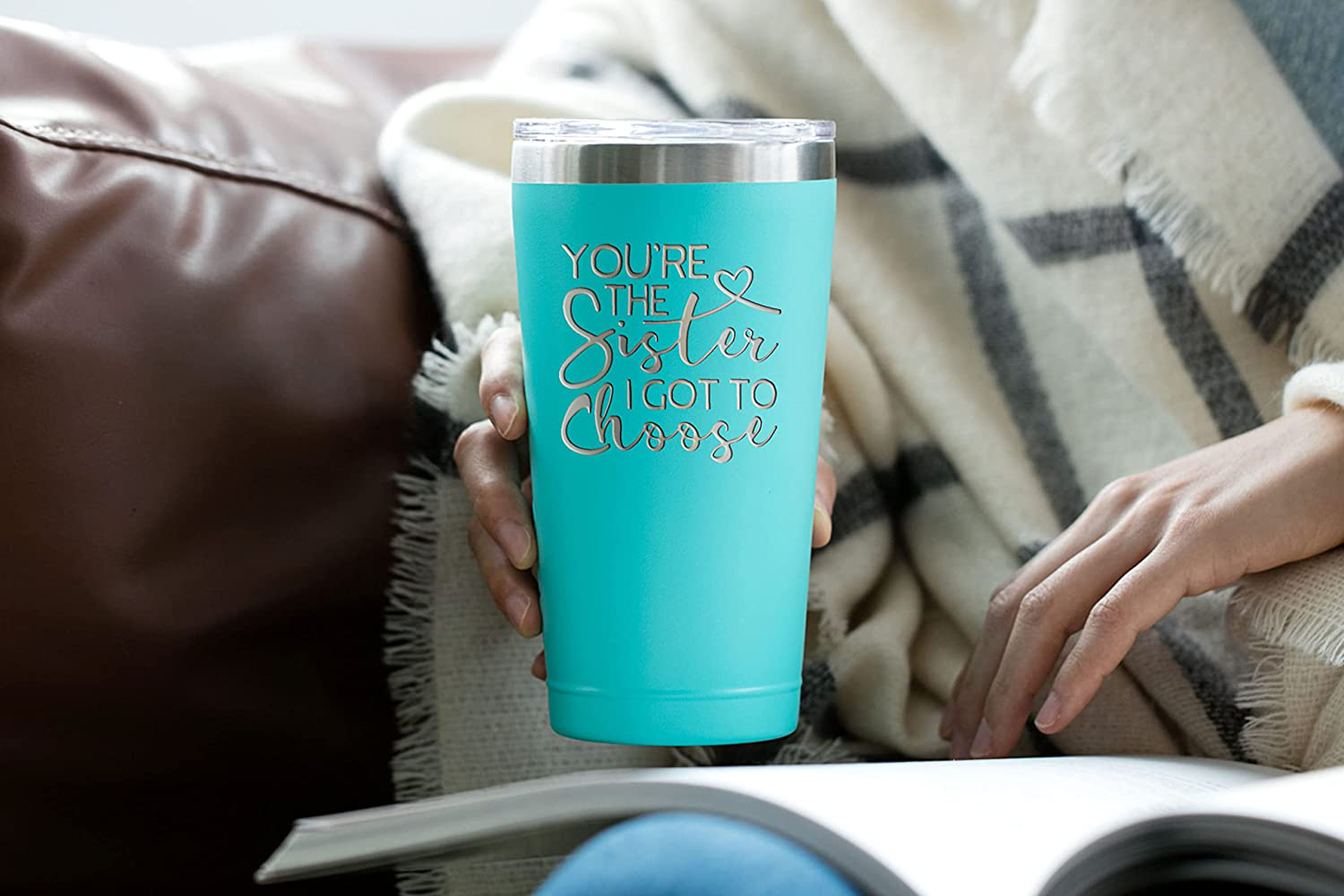 Best Friend Birthday Gifts for Women - Best Friend Friendship Gifts Set - Sister I Got To Choose Unique Birthday Gifts for Women BFF, Bestie, Friend - Gift Set with Tumbler, Fuzzy Socks & Card Arts & Entertainment > Party & Celebration > Gift Giving Sodilly   