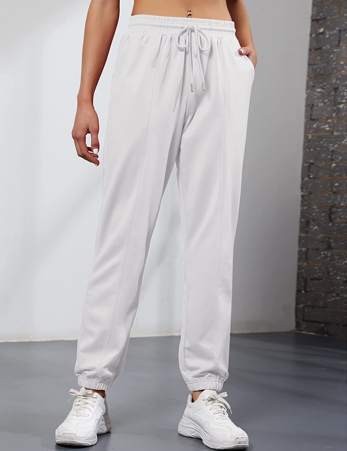 LUYAA Women'S Relaxed Fit Soft Jogger Sweatpant with Pockets for Running Yoga Workout Golf Casual Pajama Pants Apparel & Accessories > Clothing > Activewear Kylie Max   