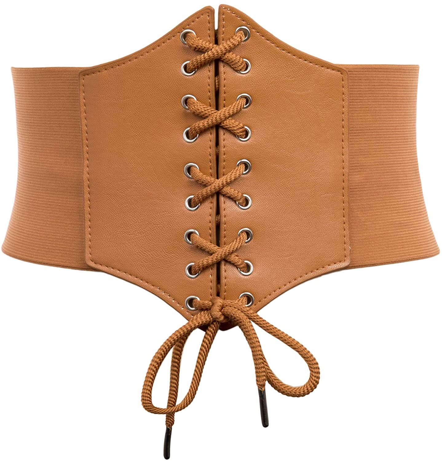 GRACE KARIN Lace-Up Cinch Belt Tied Corset Elastic Waist Belt Apparel & Accessories > Clothing Accessories > Belts GRACE KARIN   