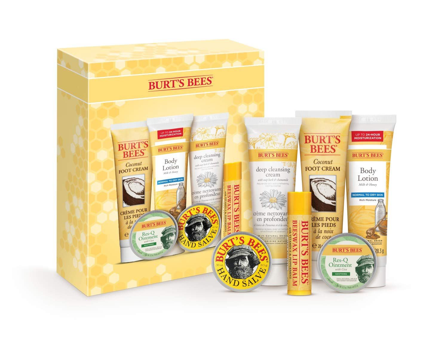 Burt's Bees Gift Set, 6 Classic Products – Cuticle Cream, Hand Salve, Lip Balm, Res-Q Ointment, Hand Repair Cream & Foot Cream, in Giftable Tin Arts & Entertainment > Party & Celebration > Gift Giving Burt's Bees, Inc. Timeless Minis Kit  