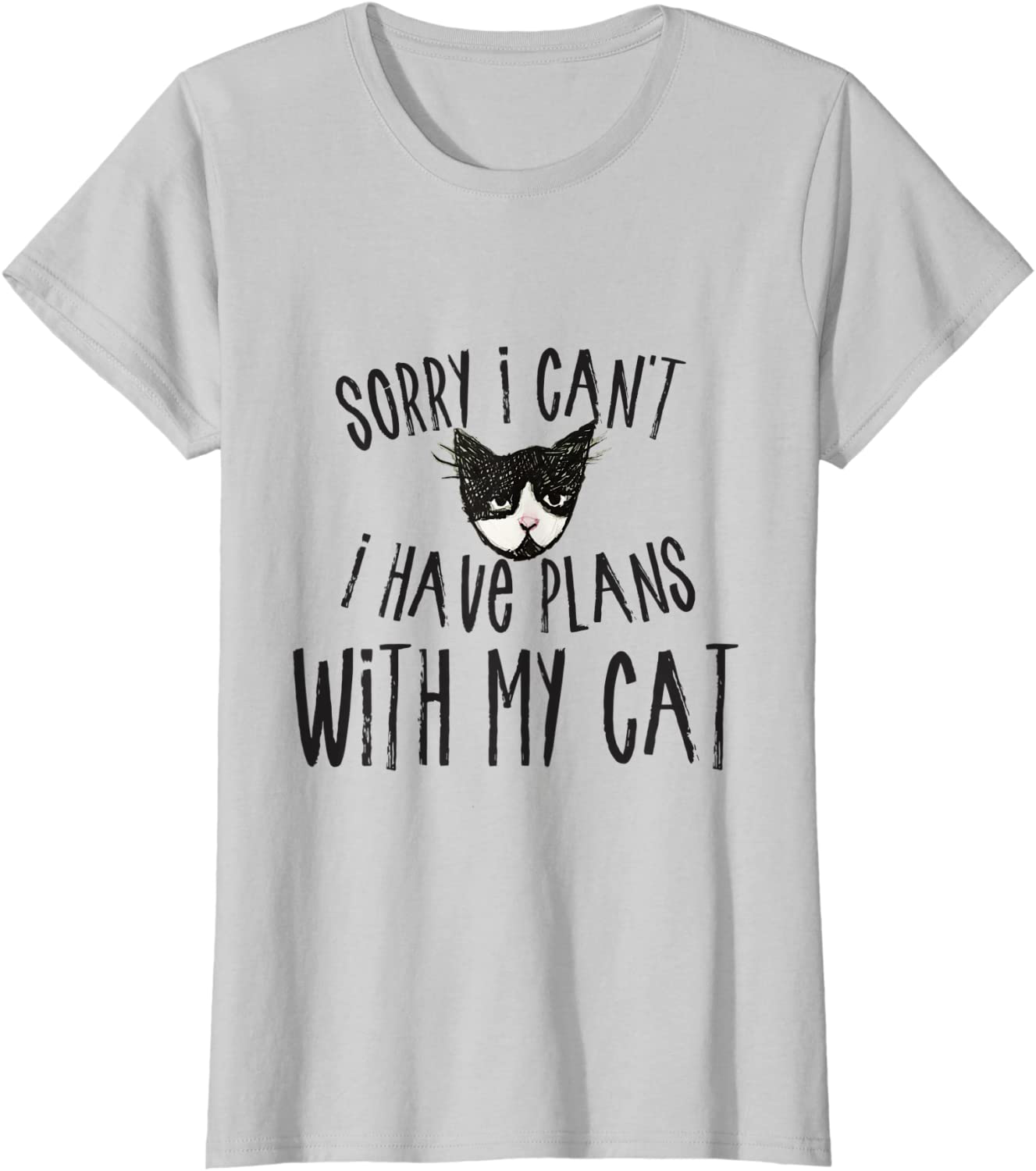Sorry I can't I have plans with my Cat T-Shirt Arts & Entertainment > Party & Celebration > Gift Giving Caterpillar Silver Women 3XL