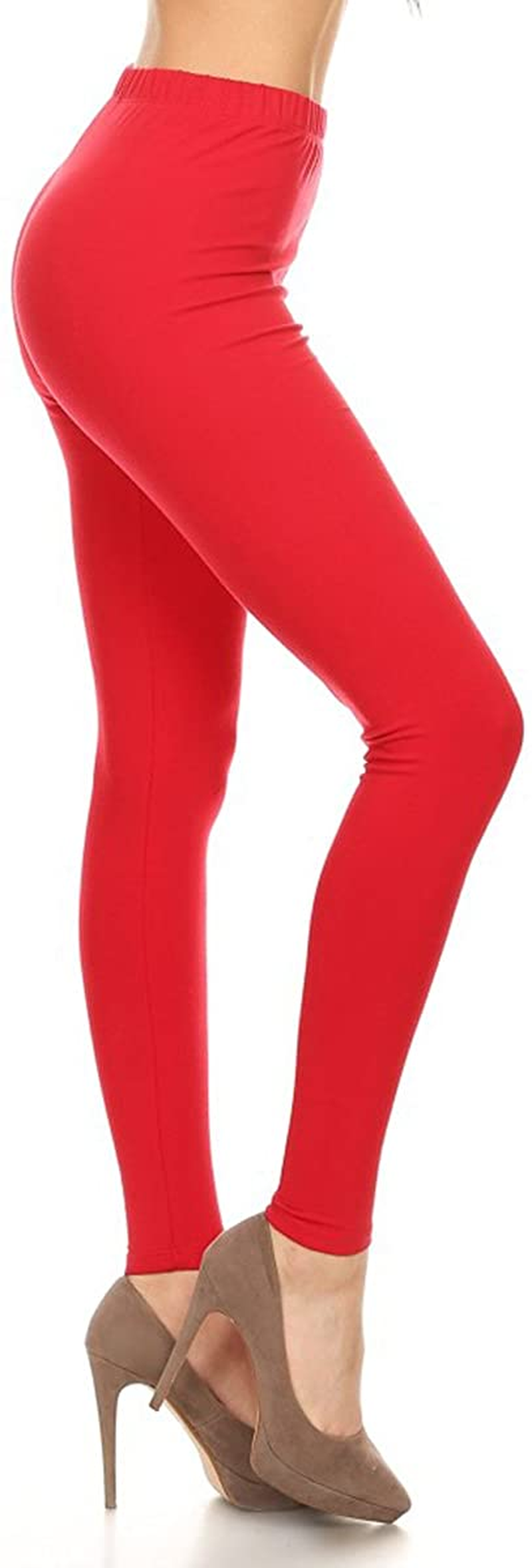 Leggings Depot Cotton Women'S Premium Quality Ultra Soft Solid Leggings Apparel & Accessories > Clothing > Underwear & Socks > Shapewear LEGGINGS DEPOT   