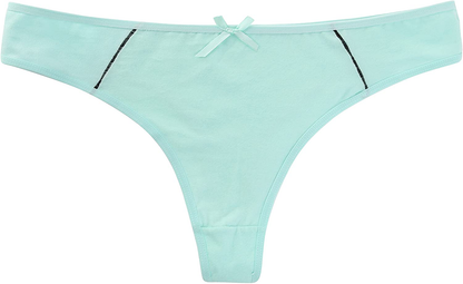 ELACUCOS 6 Pack Women's Thongs Cotton Breathable Panties Bikini Underwear Apparel & Accessories > Clothing > Underwear & Socks > Underwear ELACUCOS   