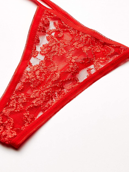 Leg Avenue Women'S Lace Garter Belt and Thong Set Apparel & Accessories > Clothing > Underwear & Socks > Lingerie Leg Avenue   