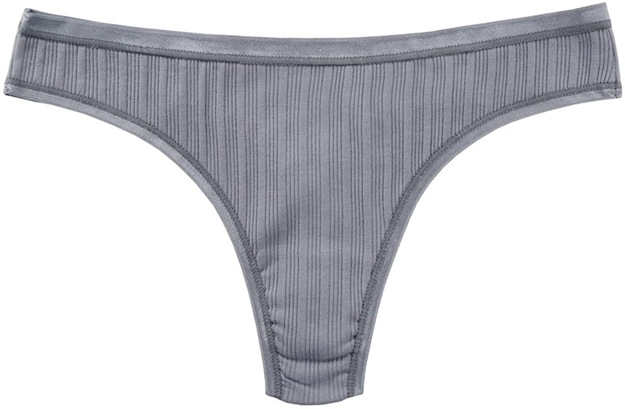 Knitlord 6 Pack Women'S Thongs Underwear Cotton Breathable Panties Hipster Bikini Apparel & Accessories > Clothing > Underwear & Socks > Underwear KNITLORD   