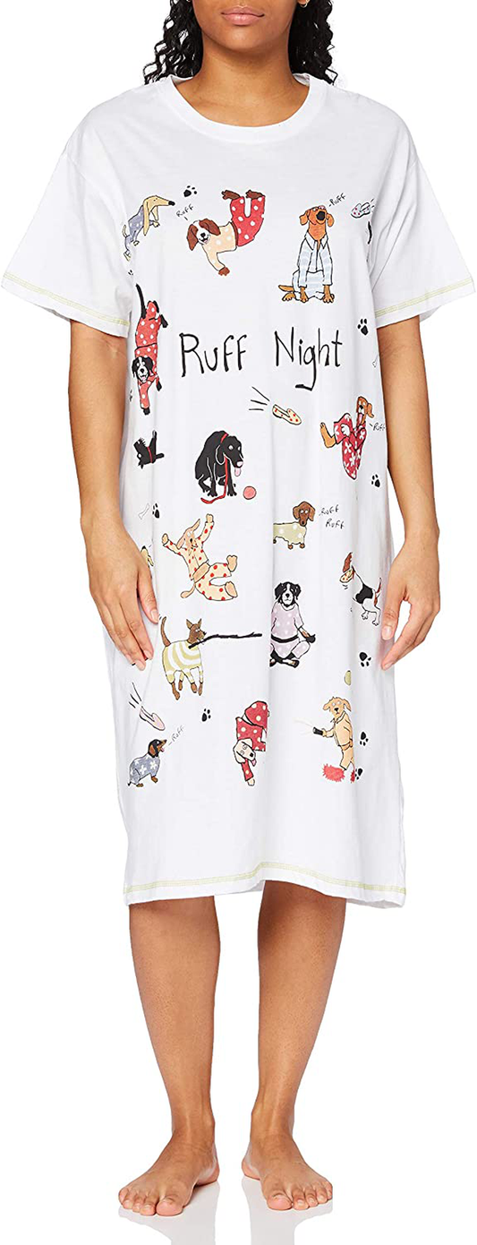 Little Blue House by Hatley Women'S Cats & Dogs Sleepshirts Apparel & Accessories > Clothing > Sleepwear & Loungewear > Nightgowns Kylie Max   