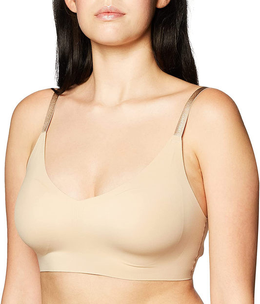 Calvin Klein Women'S Invisibles Comfort Seamless Wirefree Lightly Lined Triangle Bralette Bra Apparel & Accessories > Clothing > Underwear & Socks > Bras Kylie Max   