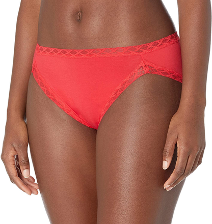 Natori Womens Bliss French Cut Panty Apparel & Accessories > Clothing > Underwear & Socks > Underwear Natori Vermillion X-Large 