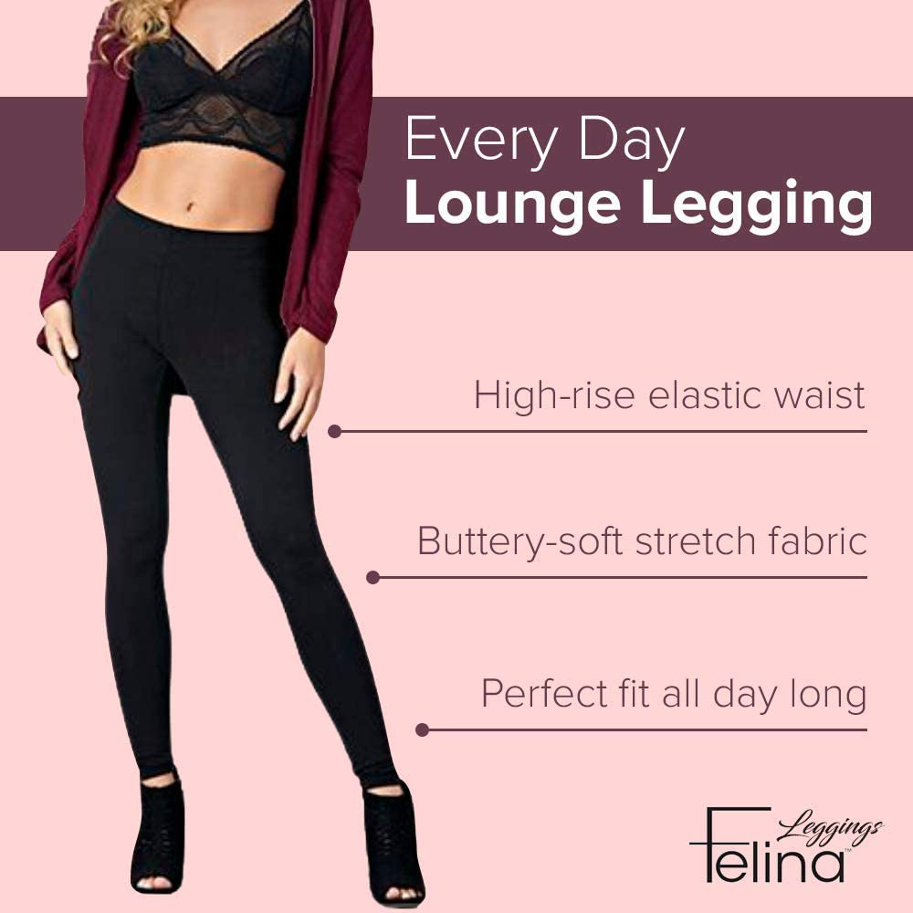 Felina Velvety Super Soft Lightweight Leggings - for Women - Yoga Pants, Workout Clothes Apparel & Accessories > Clothing > Activewear KYLIE MAX   