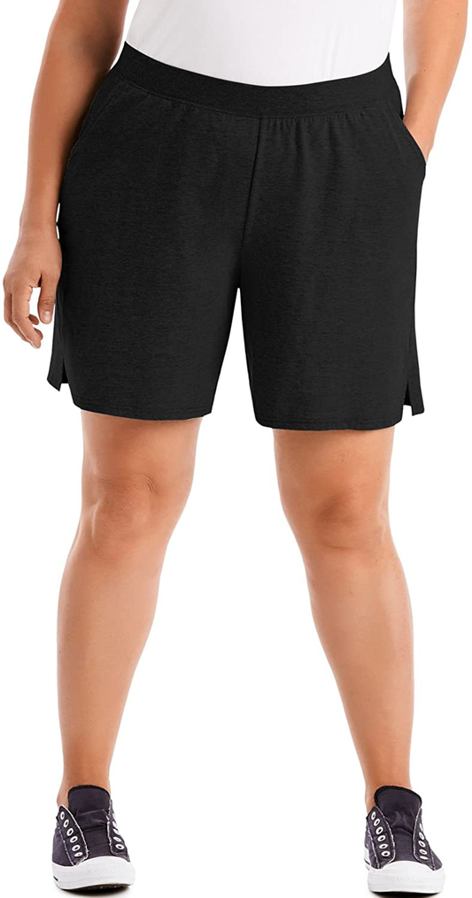 Just My Size Women'S plus Cotton Jersey Pull-On Shorts Apparel & Accessories > Clothing > Shorts Kylie Max   