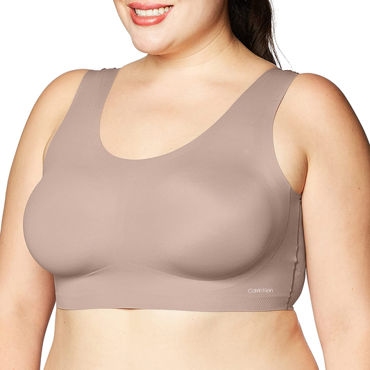 Calvin Klein Women'S Invisibles Comfort Seamless Lightly Lined V Neck Bralette Bra Apparel & Accessories > Clothing > Underwear & Socks > Bras Kylie Max   