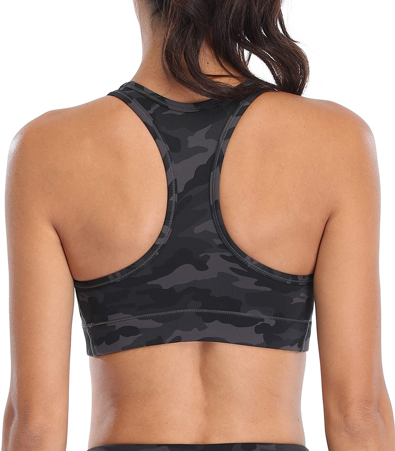 Oalka Women'S Racerback Sports Fitness Support Workout Running Bras Apparel & Accessories > Clothing > Underwear & Socks > Bras Kylie Max   