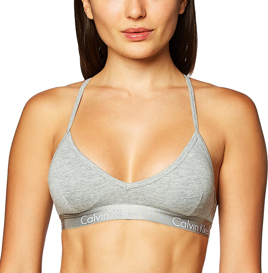 Calvin Klein Women'S Motive Cotton Lightly Lined Bralette Apparel & Accessories > Clothing > Underwear & Socks > Bras Kylie Max   