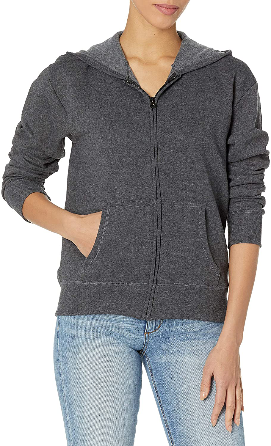 Hanes Women'S Ecosmart Full-Zip Hoodie Sweatshirt Apparel & Accessories > Clothing > Activewear Kylie Max   