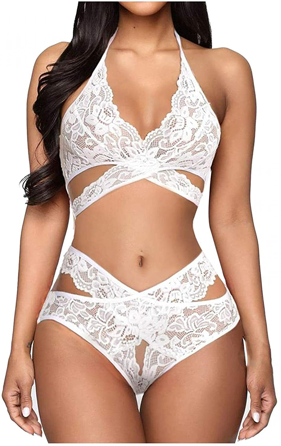 Valentines Day Lingerie for Women,Womens Valentines Lingerie Santa Sexy Lingerie Teddy 2 Piece Babydoll Apparel & Accessories > Clothing > Underwear & Socks > Lingerie ORT   