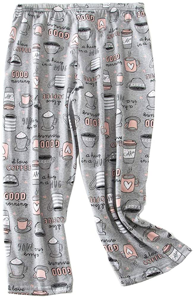 ENJOYNIGHT Women'S Capri Pajama Pants Lounge Causal Bottoms Print Sleep Pants Apparel & Accessories > Clothing > Sleepwear & Loungewear > Pajamas Kylie Max   