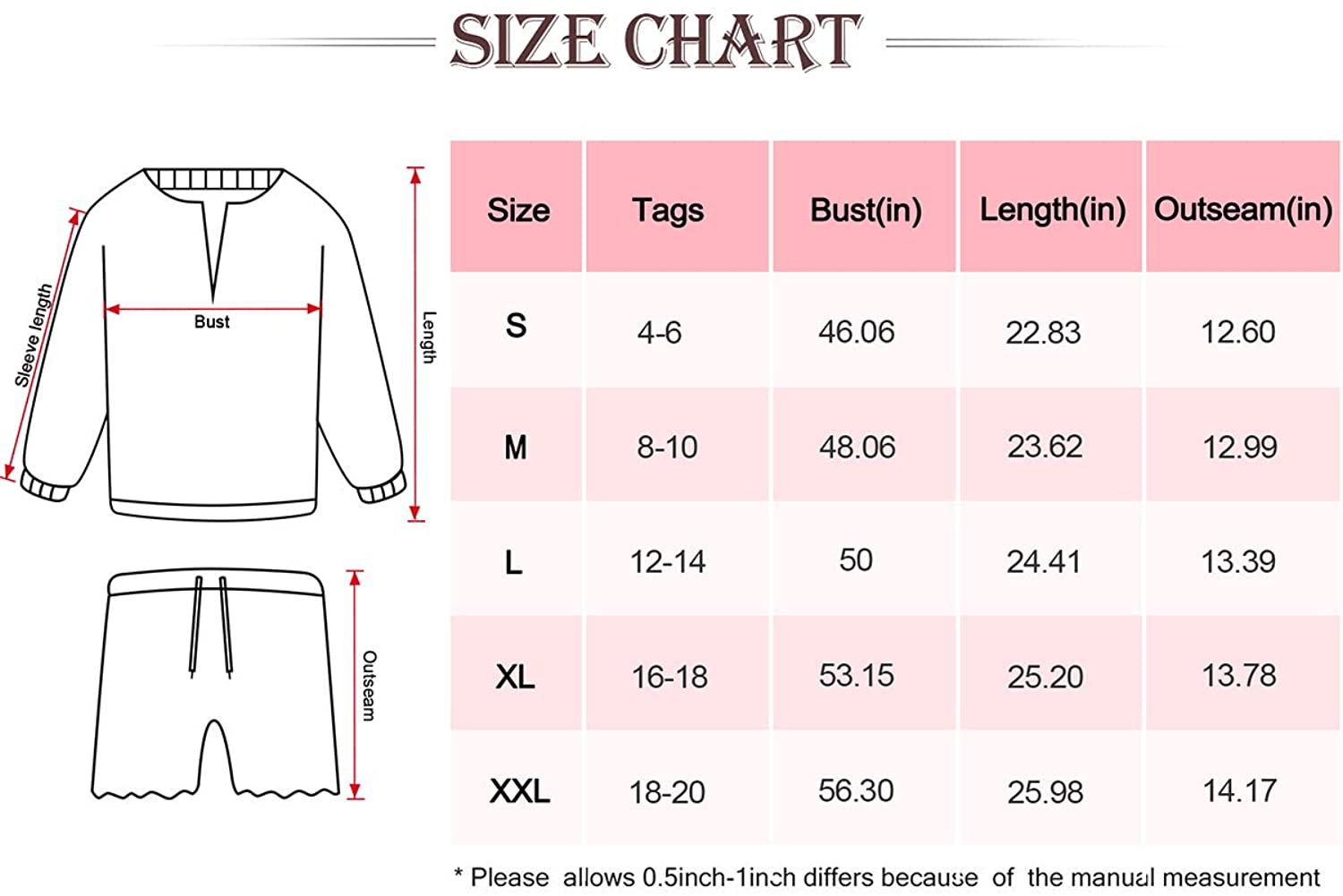 Century Star Women Pajamas Tie Dye Print Long Sleeve Shirt Elastic Drawstring Shorts 2 Piece Set Sleepwear Loungewear Apparel & Accessories > Clothing > Sleepwear & Loungewear > Pajamas Kylie Max   
