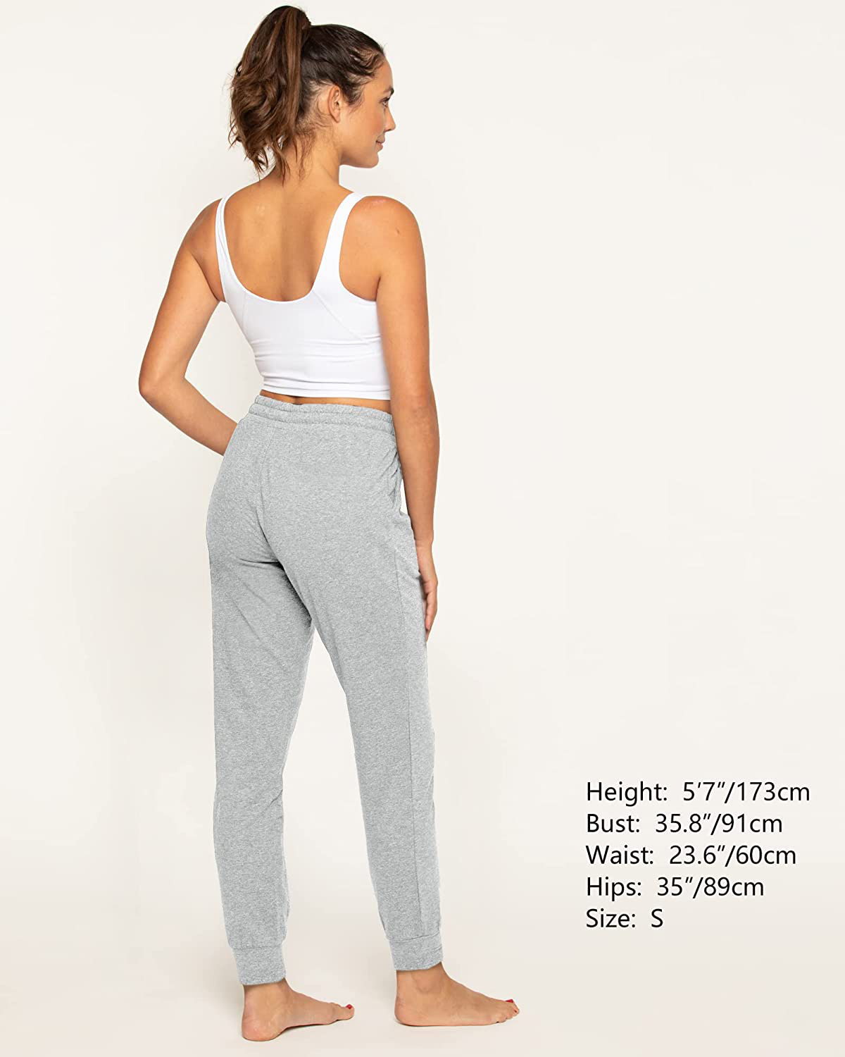 Stelle Women'S Sweatpants Lightweight Yoga Joggers Athletic Workout Track Pants with Pockets 28" Apparel & Accessories > Clothing > Activewear Kylie Max   