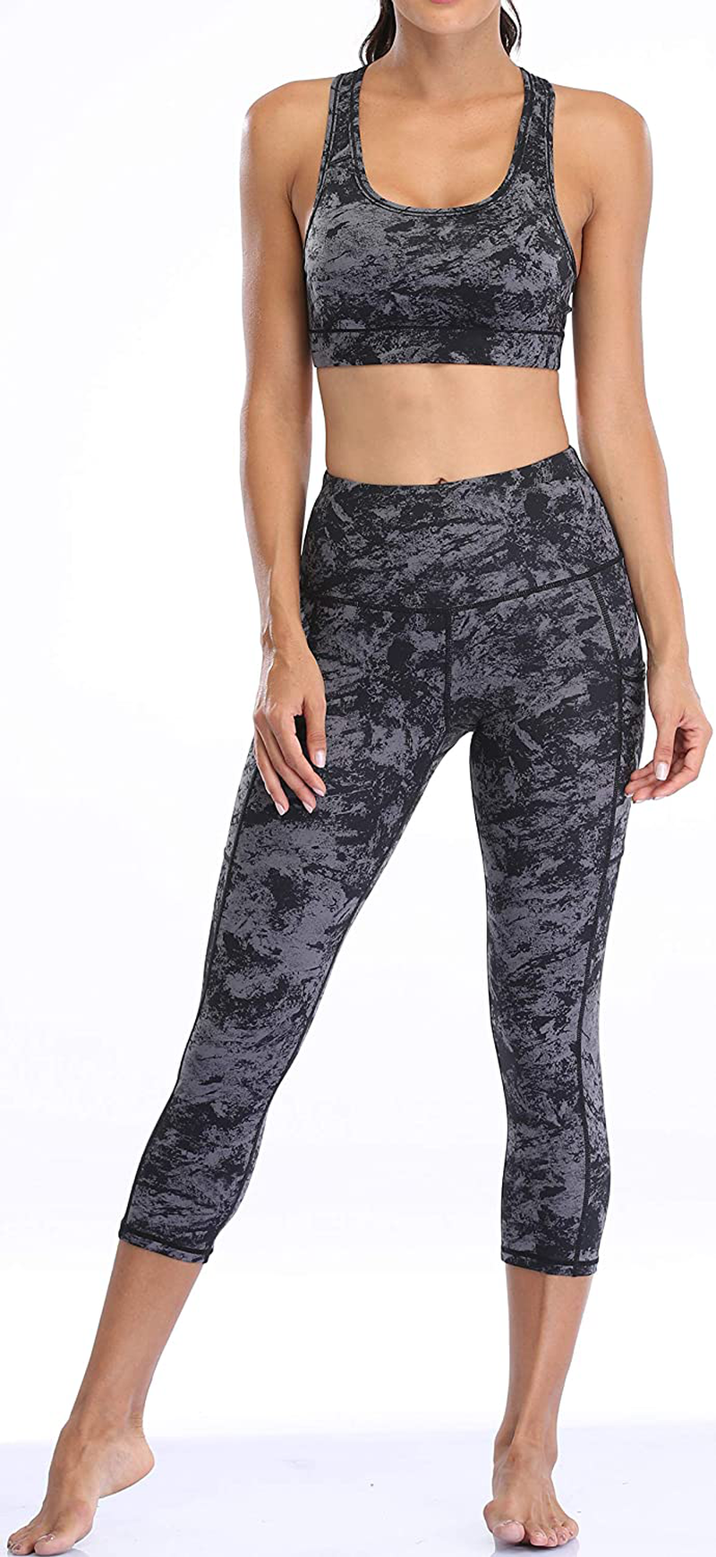 Oalka Women'S Racerback Sports Fitness Support Workout Running Bras Apparel & Accessories > Clothing > Underwear & Socks > Bras Kylie Max   