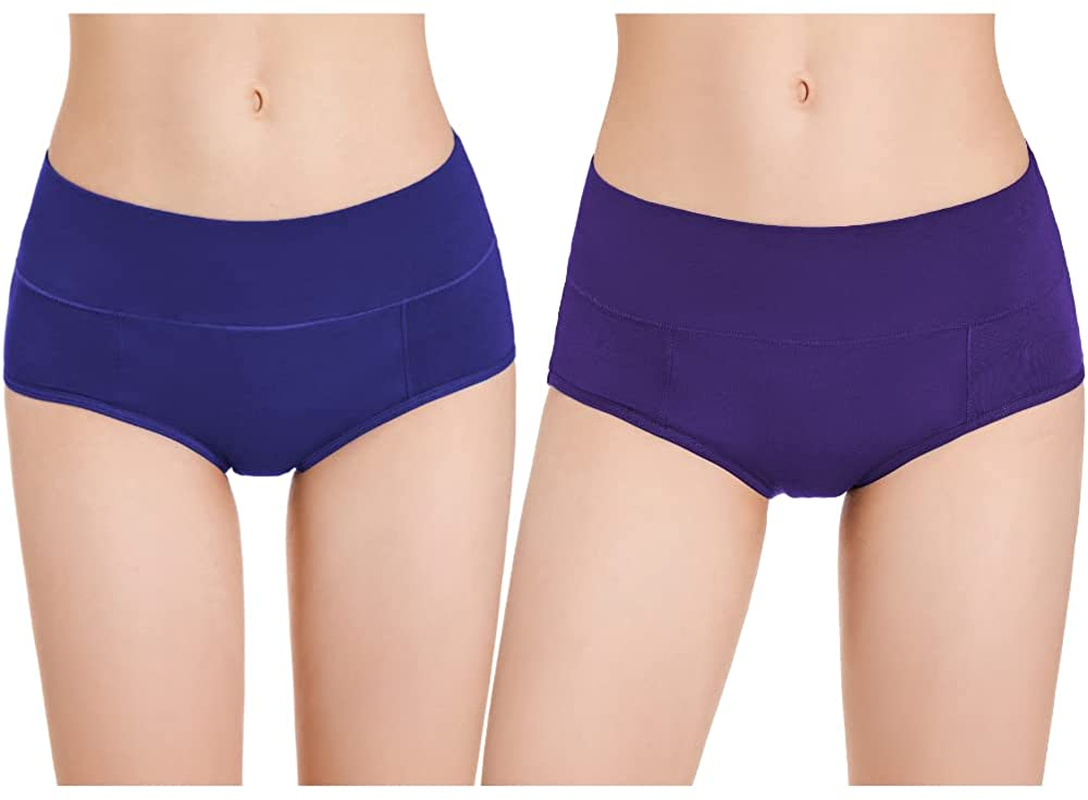 Bambody Absorbent Panty: Period Panties/Maternity & Postpartum Underwear Apparel & Accessories > Clothing > Underwear & Socks > Underwear Bambody 2 Pack: Dark Blue + Violet X-Small 