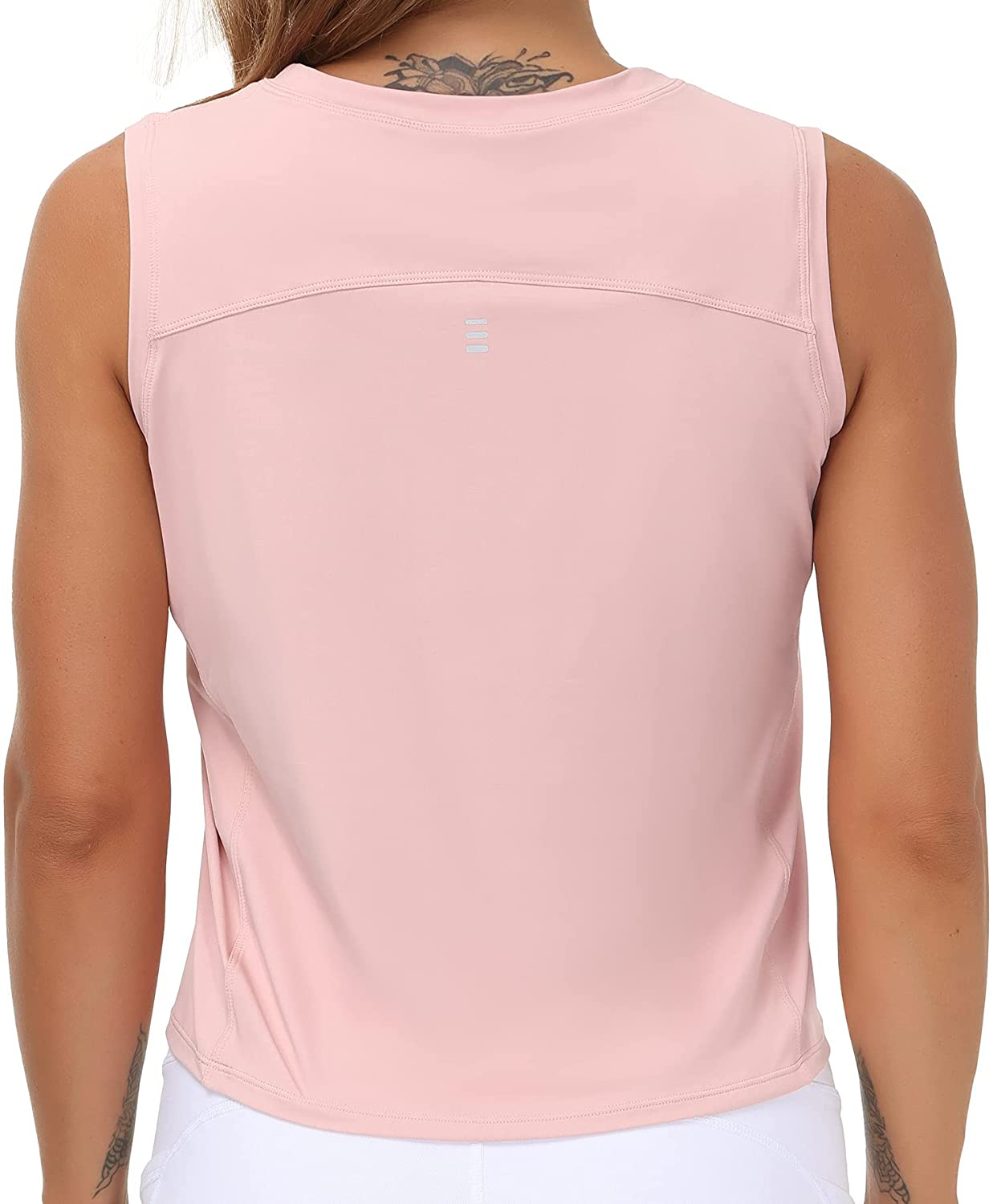 Ice Silk Workout Tops for Women Quick Dry Muscle Gym Running Shirts Sleeveless Flowy Yoga Tank Tops Apparel & Accessories > Clothing > Activewear Kylie Max   