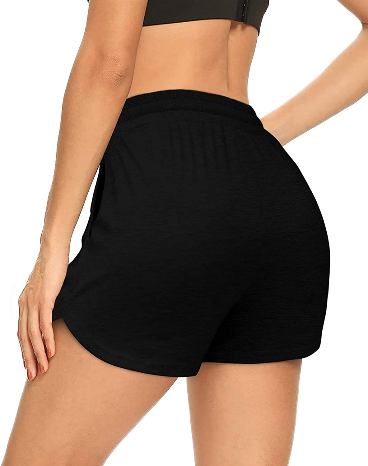 OFEEFAN Womens Athletic Shorts Running Dolphin Shorts with Pockets and Drawstring Apparel & Accessories > Clothing > Shorts Kylie Max   