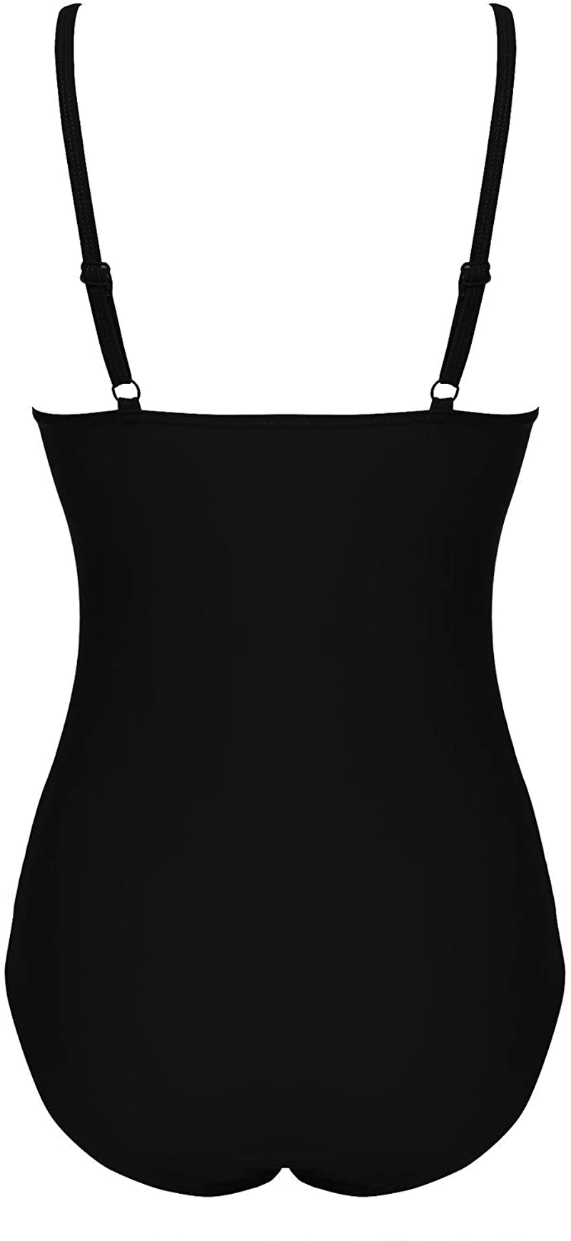 Ekouaer Womens One Piece Swimsuit Elegant Inspired Vintage Pin up Monokinis Tummy Control Swimwear Shirred Bathing Suits Apparel & Accessories > Clothing > Swimwear Kylie Max   