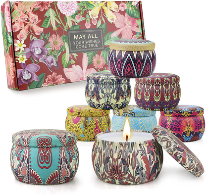 Scented Candle Gifts for Women, 4 Pack 4.4 oz Aromatherapy Candles, Stress Relief Gifts for Girlfriend, Teacher, Mom, Anniversary, Birthday Arts & Entertainment > Party & Celebration > Gift Giving Feibao Floral  
