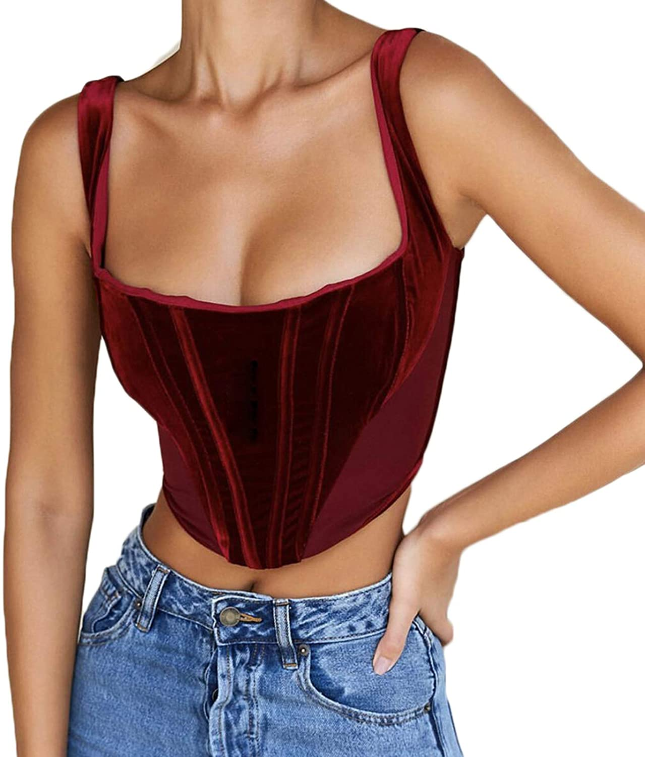 Sexy Women Push up Bustiers Corsets Strapless off Shoulder Slim Crop Tops Clubwear Party Outwear Apparel & Accessories > Clothing > Underwear & Socks > Lingerie hirigin   