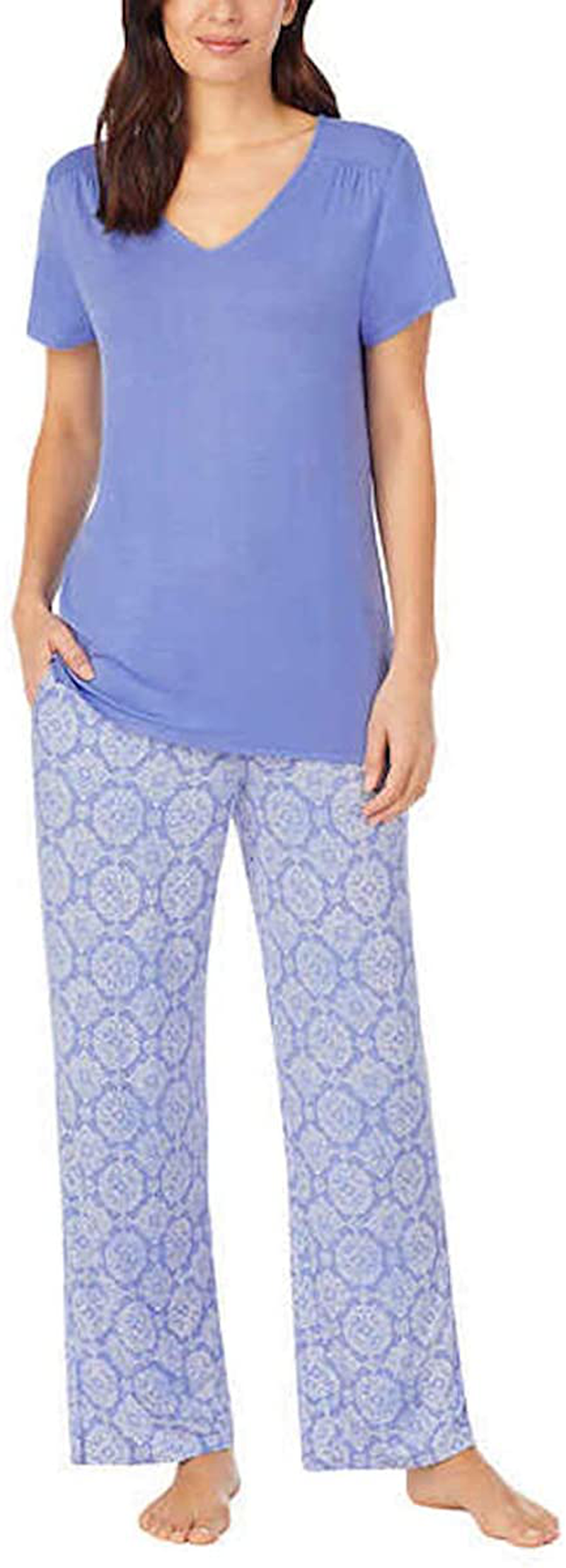 Carole Hochman Midnight Women's 2 Piece Super Soft Pajama Set Apparel & Accessories > Clothing > Sleepwear & Loungewear > Pajamas Carole Hochman Blue Small 