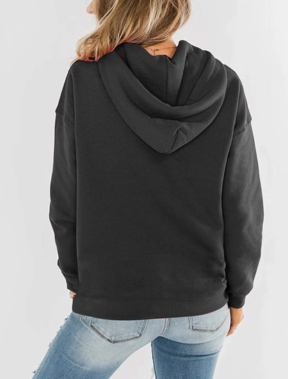Bingerlily Women'S Casual Hoodies Long Sleeve Solid Lightweight Pullover Tops Loose Sweatshirt with Pocket Apparel & Accessories > Clothing > Activewear Kylie Max   