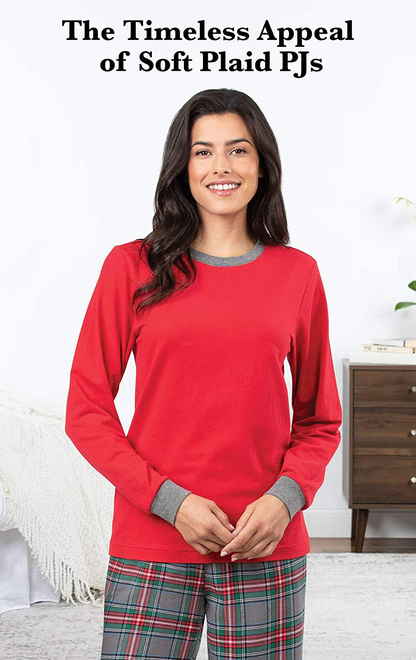 Pajamagram Women Pajamas Set Plaid - Classic Womens Pajamas Sets Apparel & Accessories > Clothing > Sleepwear & Loungewear > Pajamas Kylie Max   
