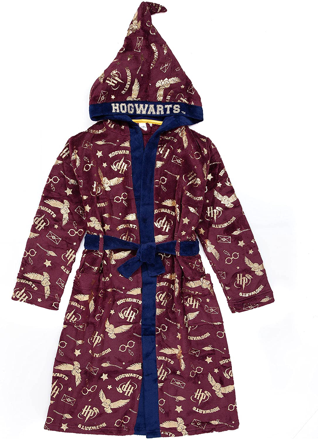Harry Potter Dressing Gown Kids Red or Blue Options Pyjama Robe Apparel & Accessories > Clothing > Sleepwear & Loungewear > Robes Kylie Max   
