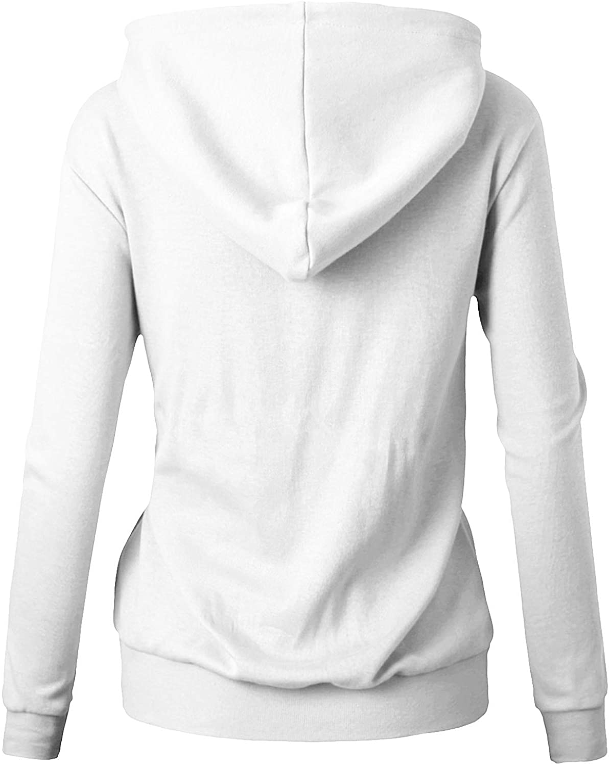 GIVON Womens Comfortable Long Sleeve Lightweight Zip-Up Hoodie with Kanga Pocket(Xs~4Xl) Apparel & Accessories > Clothing > Activewear Kylie Max   
