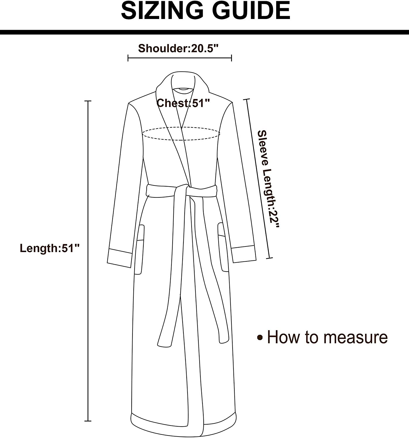 Burklett Luxury Sherpa Trim Fleece Long Bath Robe with Pocket Apparel & Accessories > Clothing > Sleepwear & Loungewear > Robes Kylie Max   