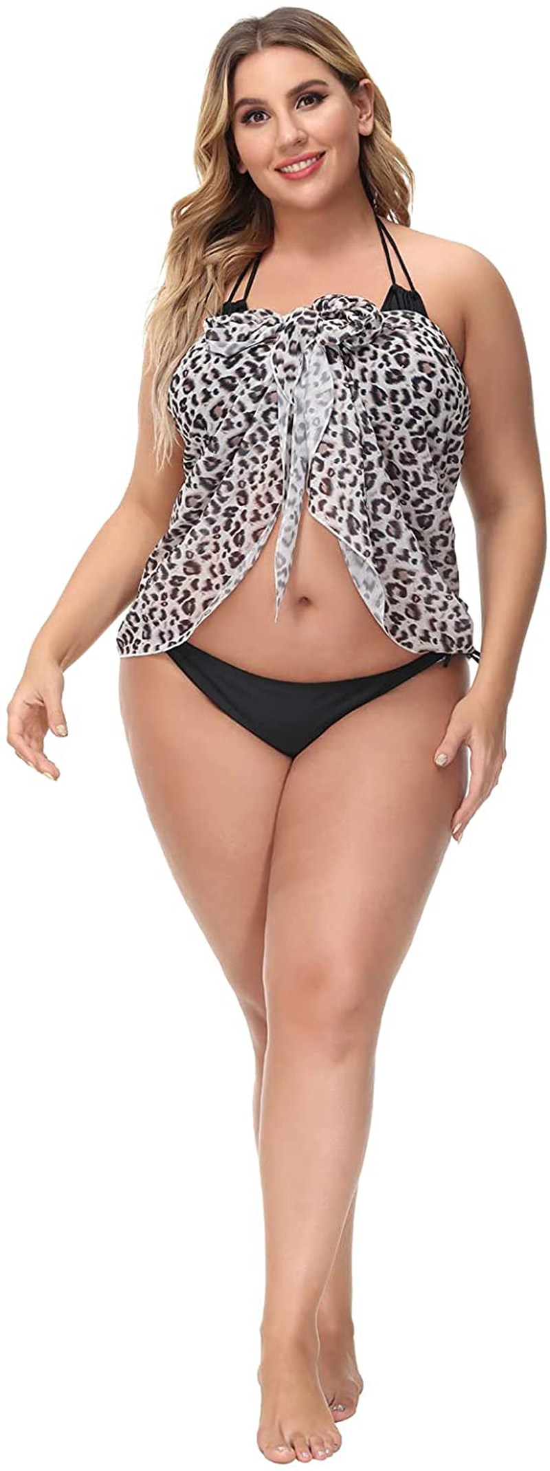 Hanna Nikole plus Size Sarong Swimsuit Cover Ups Bikini Beach Cover-Ups Wrap Skirt Apparel & Accessories > Clothing > Swimwear Kylie Max   