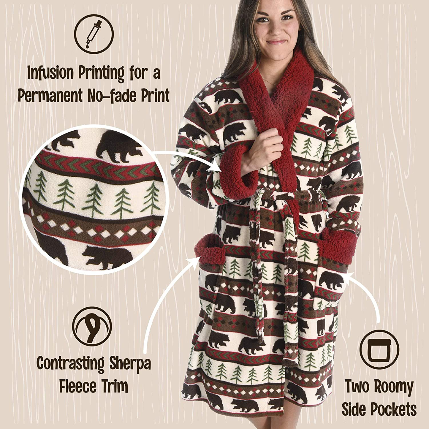 Lazy One Ultra-Cozy Bathrobes for Women Apparel & Accessories > Clothing > Sleepwear & Loungewear > Robes Lazy One   
