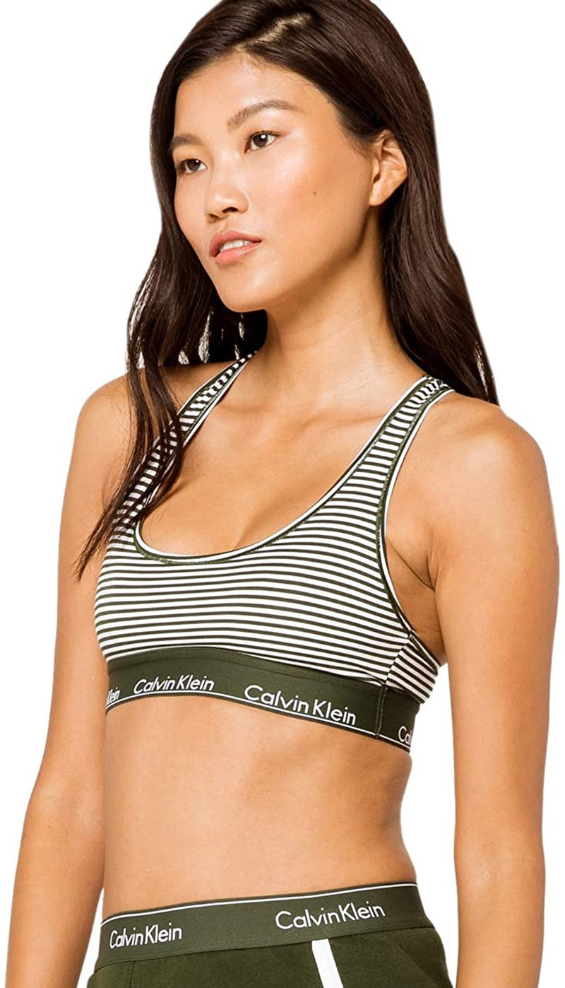 Calvin Klein Women'S Modern Cotton Bralette Apparel & Accessories > Clothing > Underwear & Socks > Lingerie Calvin Klein Marching Stripe X-Large 